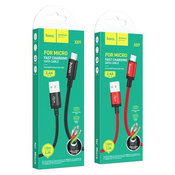 Hoco X89 Wind charging data cable Micro
