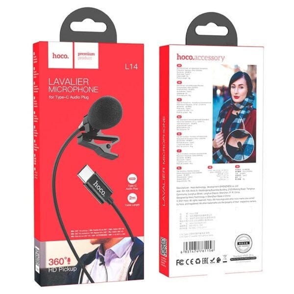 Hoco Microphone “L14” lavalier for Type-C