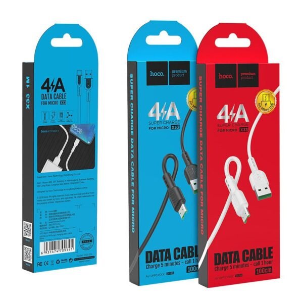 Hoco Cable USB to Micro-USB “X33 4A Surge” charging data sync