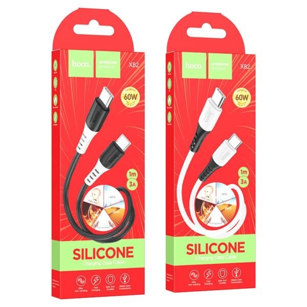 Hoco Cable Type-C to Type-C “X82” 60W charging data sync