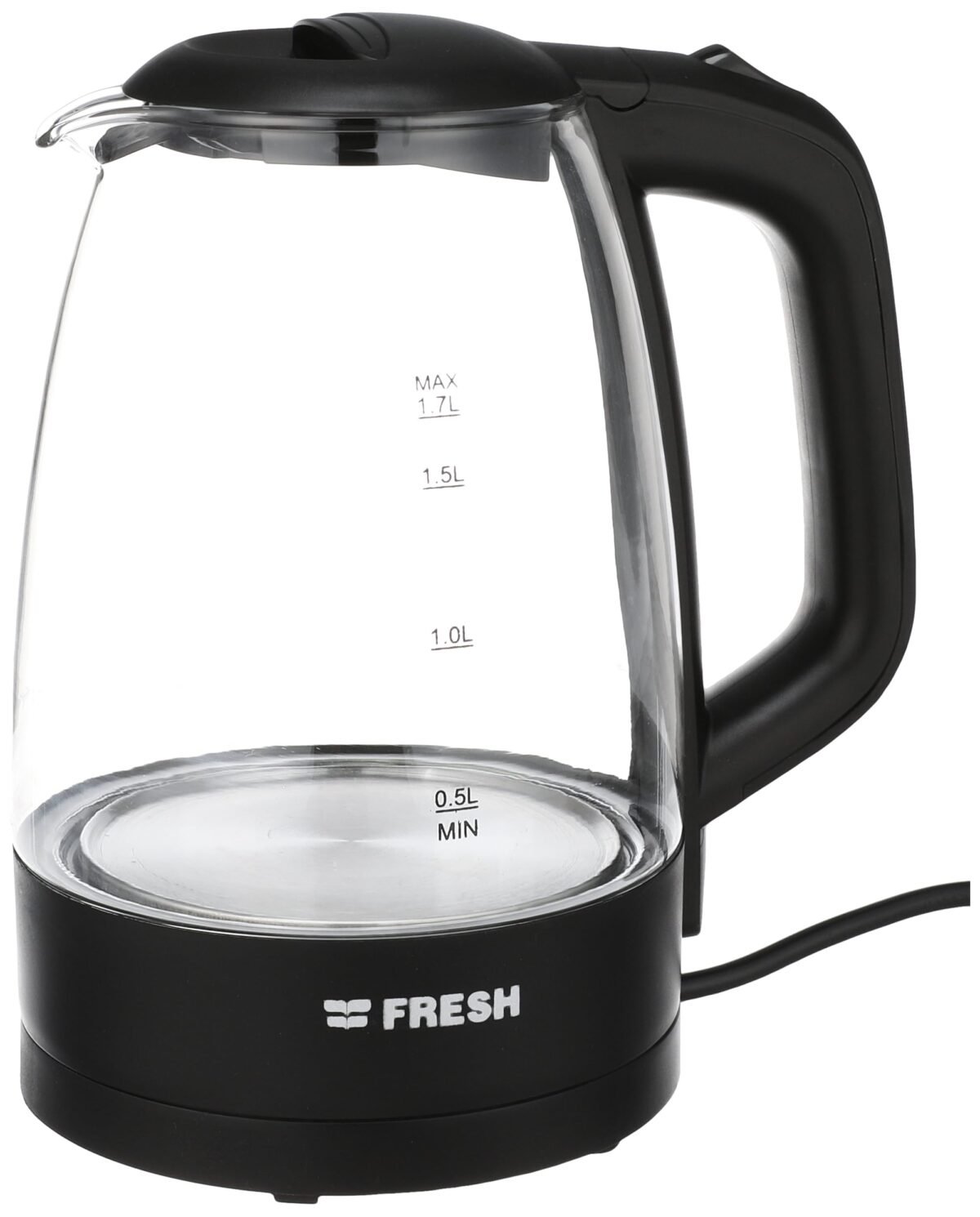 Fresh Kettle Glass 1.7 Liters - Black - Image 1