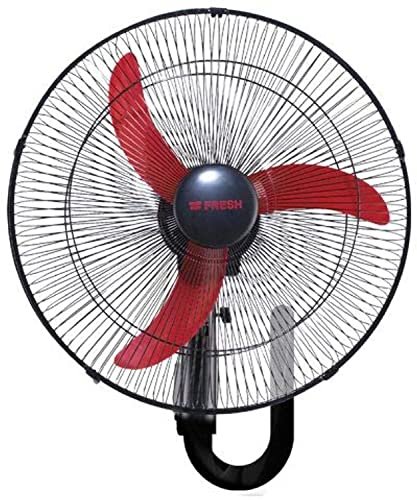 Fresh shabah wall fan 18 inch black/red