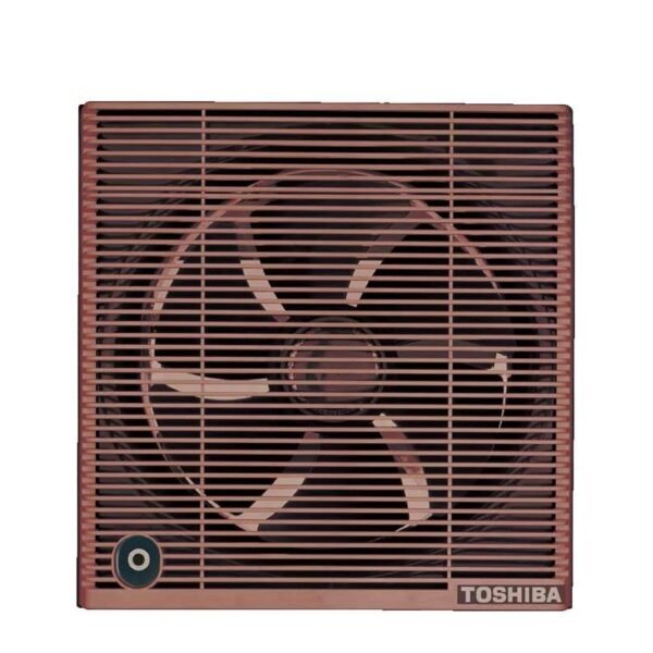 TOSHIBA Bathroom Ventilating Fan 25 x 25 cm, Privacy Grid, Brown VRH25S1N