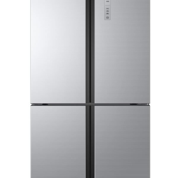 Haier 4 doors refrigerator (bottom freezer) - No frost - Silver glass color - 550 liter - inverter