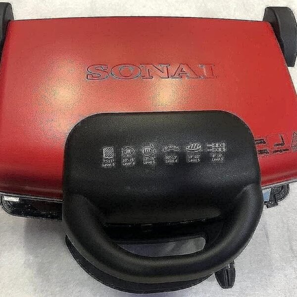 Sonai SH-300 Contact Grill And Sandwich Maker 1800 Watts - Red
