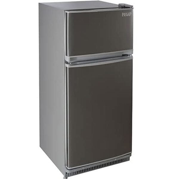 Passap fg300l-2d top mount refrigerator 303 liter, 11 feet- grey