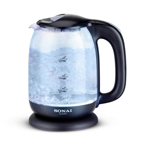 Sonai Classic Kettle , Bright LED lights ,1.7L ,2200 Watt -MAR-3752