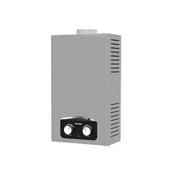 TORNADO Gas Water Heater 6 Liter, Digital, Natural Gas, Silver GHM-C06CNE-S
