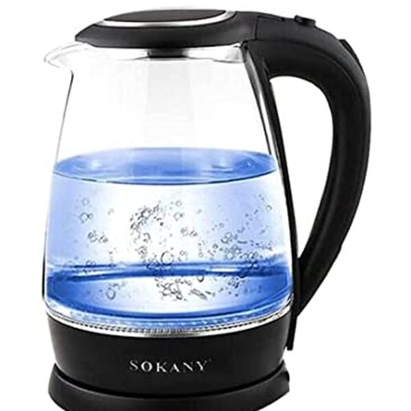 Sokany Electric Glass Kettle - 1 Liter - SK-613