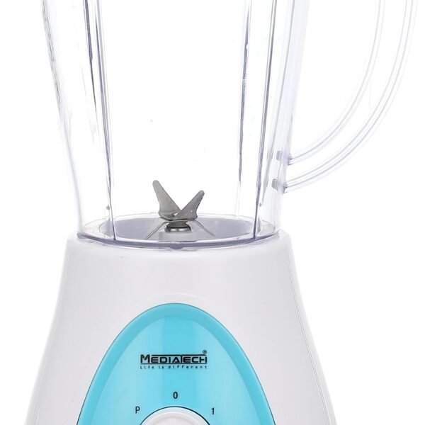 media-tech blender, 2 grinders, sharp stainless steel blades, assorted colors, 1.5l 400 watts, mt-b16