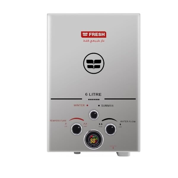 Fresh natural Gas Water Heater 6 liter/Stainless