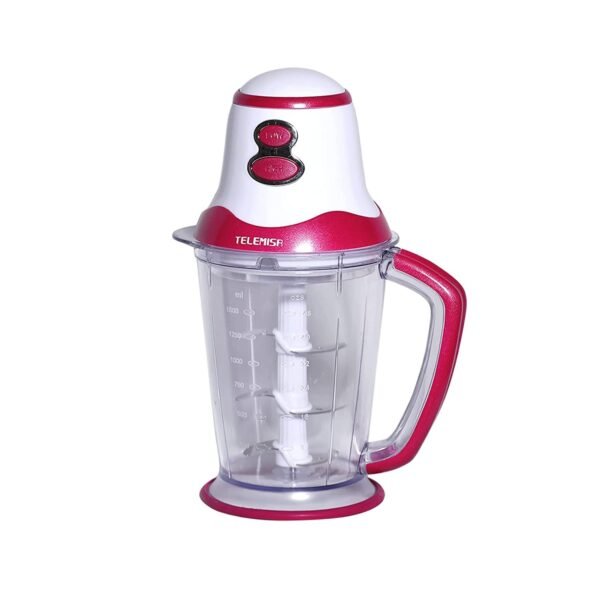 Telemisr - Vegetables and Fruits Chopper - Pink Color + Ice Crushers + Drinks Preparation + Triple Stainless Steel Knife - TAJ-10-650