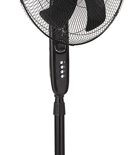 I Home IS618 Stand Fan, 18 Inch, 6 Blades - Black