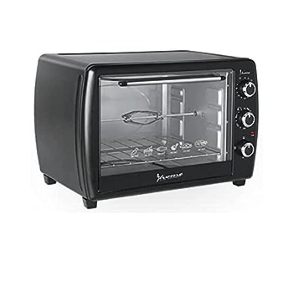 iHome Electric Oven KI-7100 45 Liter 1200W,Grill,Timer 90m,Thermostat,Black (International Warranty)