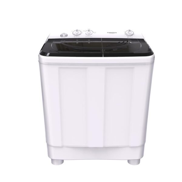TORNADO Washing Machine Half Automatic 7 Kg, 2 Motors, Black TWH-Z07DNE-W(BK)