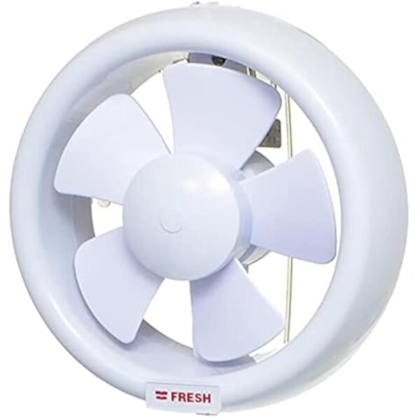 Fresh Glass Ventilation Fan, 20 Cm - White