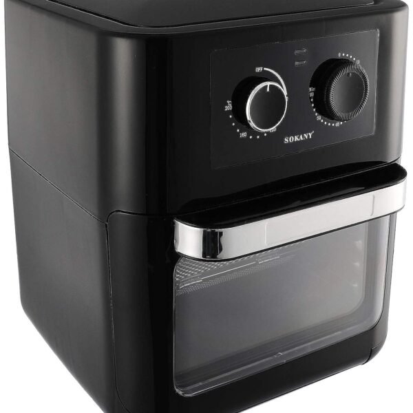 Sokany Air Fryer with Nonstick Pan for Frying, 220V Supply voltage and 50Hz Black 10 Liters AF-003