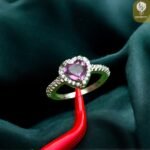 Hearted shape Amethyst ring - Image 2