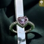 Hearted shape Amethyst ring - Image 3