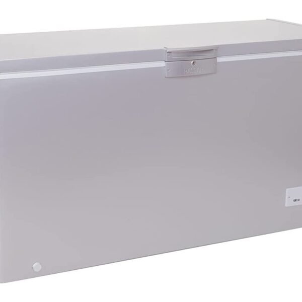 Passap es341l stainless steel chest freezer with front control panel, 283 l - silver