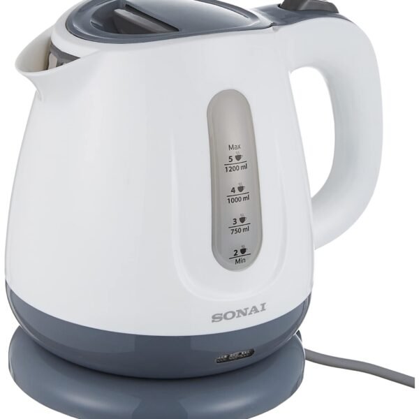 Sonai Kettle Plastic , 1,2L ,1100 Watt, White, Mar-2200 White