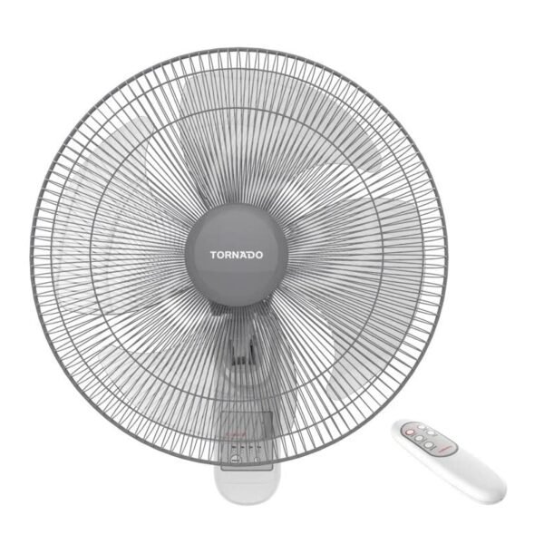 TORNADO Wall Fan 16 Inch, 4 Blades, Remote, White TWF-30