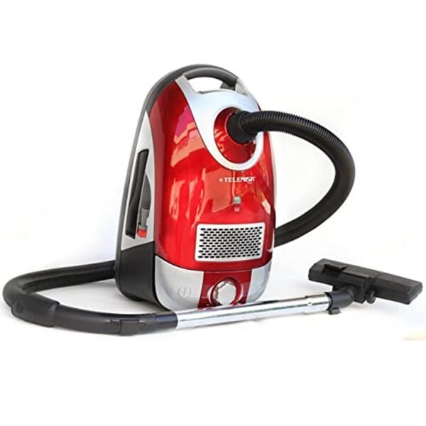 Vacuum Cleaner - 2200 Watt - Copper motor - Dust bag - Attractive metallic colors - Stainless steel pipe - 3 meters cable - Easy to control speeds - Accessories for confined spaces - TAJ-V2200WM