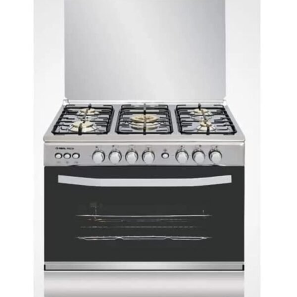 Real Tech Limited R6080SS-PC02-No-Lim Stainless Steel Brass 5 Potato Burners (60 x 80cm)